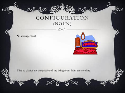 configuration noun .